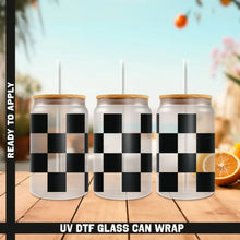 Load image into Gallery viewer, Premium UV DTF Wrap For Glass Cup 16oz Glass Cup Cute Stickers For Cups Gift Sticker Cup
