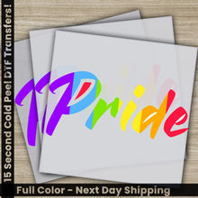 Load image into Gallery viewer, Pride Day Gay Pride LGBTQ Rainbow Trans Rights Top,Ready to Press Personalized DTF Transfer High Quality Heat Press DTF
