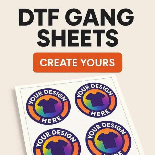 Build Your Own DTF Gang Sheet custom transfer printing