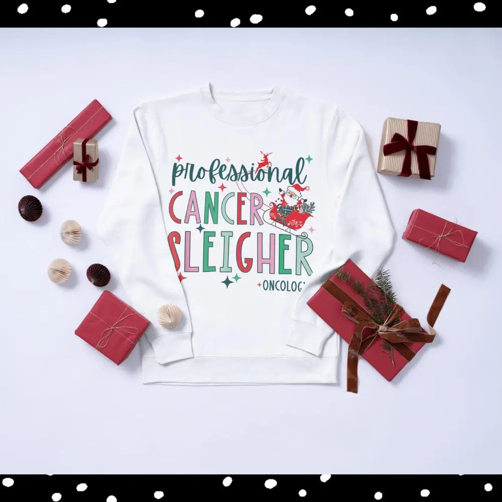 Professional Cancer Sleigher Christmas DTF Transfers Ready to Press Direct to Film Sublimation Screen Prints