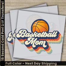 Load image into Gallery viewer, Retro Basketball Mom Basketball Transfers Ready to Press Personalized DTF Transfers Sport Gifts Heat Press DTF Transfers
