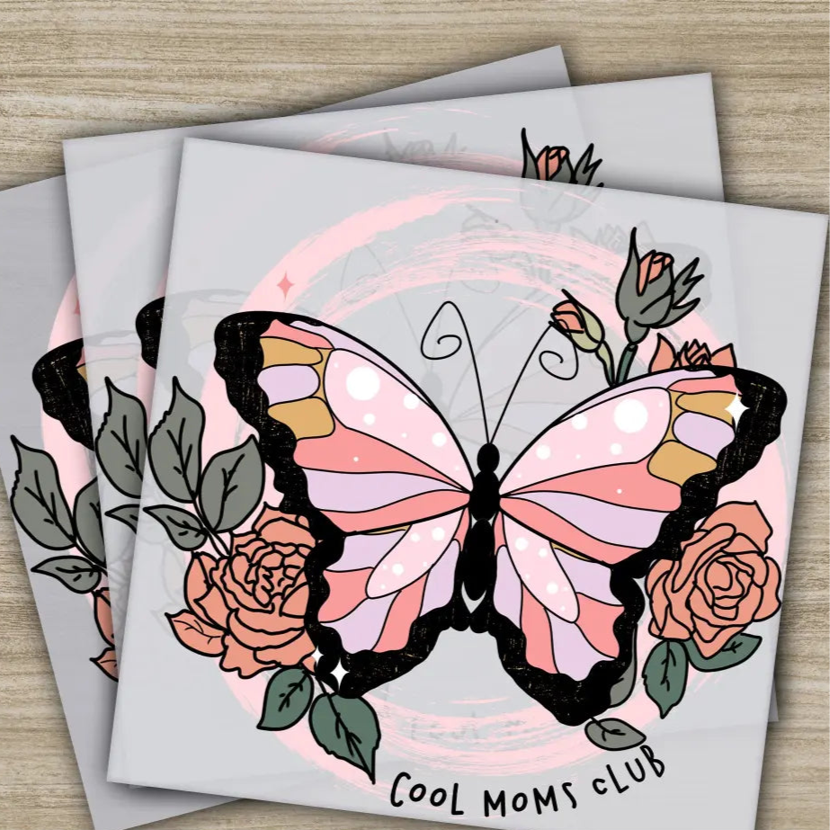 Retro Mama Mom Heart Mother’s Day Transfers Ready to Press Personalized DTF Transfers Mother’s Day Gifts Heat Press DTF