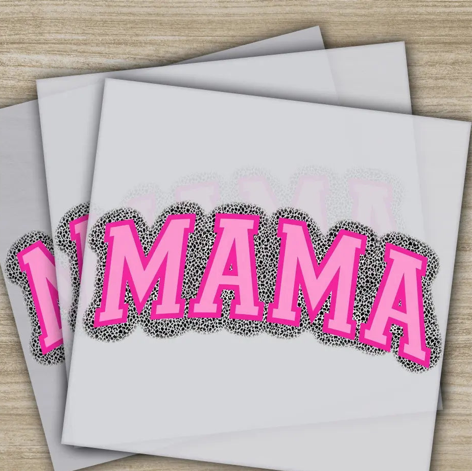 Retro Mama Mom Heart Mother’s Day Transfers Ready to Press Personalized DTF Transfers Mother’s Day Gifts Heat Press DTF