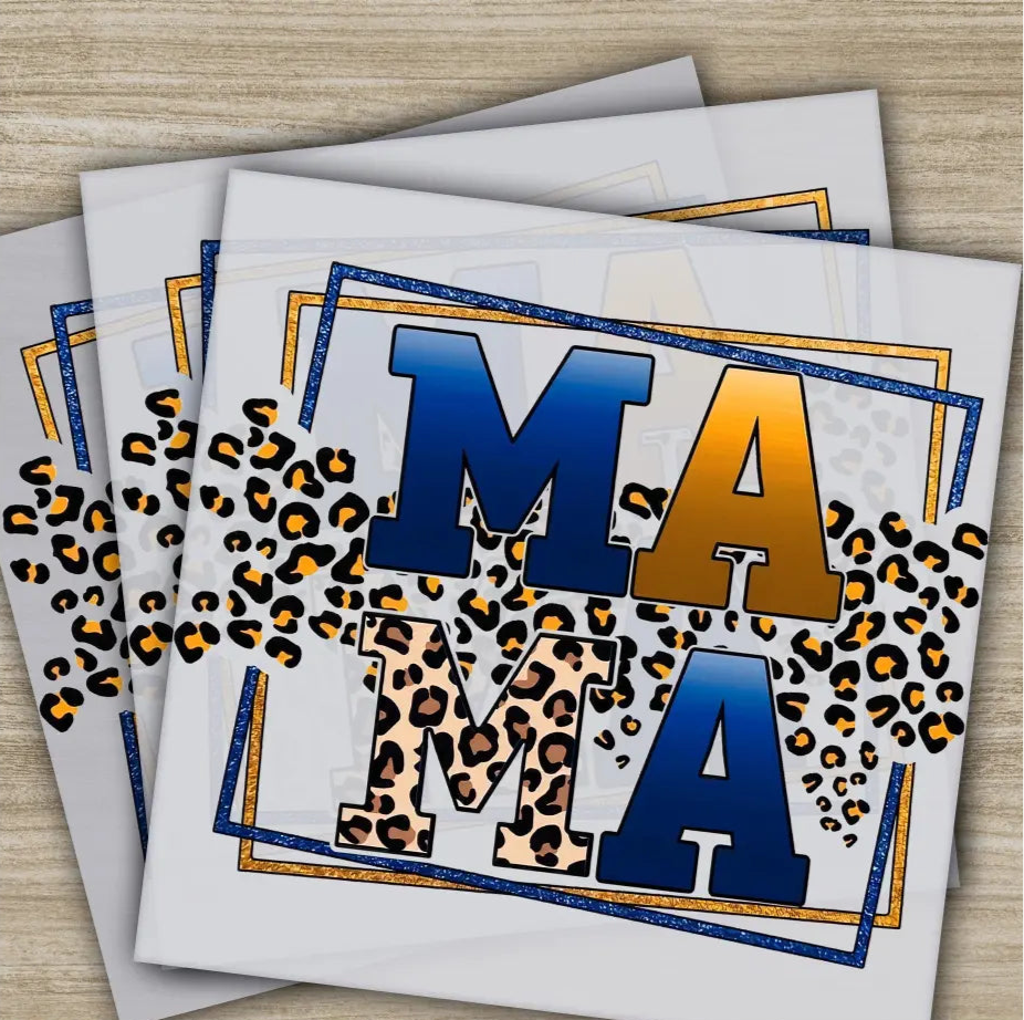 Retro Mama Mom Heart Mother’s Day Transfers Ready to Press Personalized DTF Transfers Mother’s Day Gifts Heat Press DTF