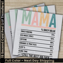 Load image into Gallery viewer, Retro Mama Mom Heart Mother’s Day Transfers Ready to Press Personalized DTF Transfers Mother’s Day Gifts Heat Press
