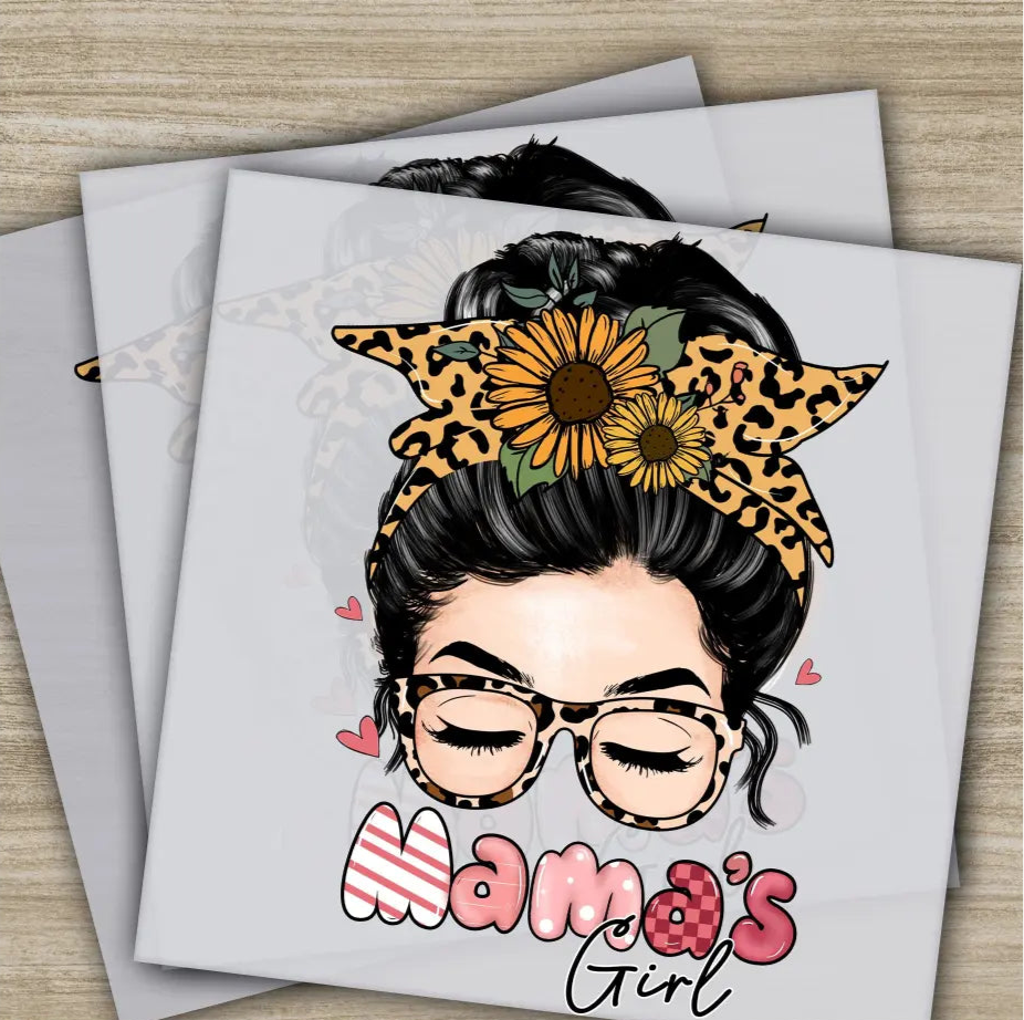 Retro Mama Mom Heart Mother’s Day Transfers Ready to Press Personalized DTF Transfers Mother’s Day Gifts Heat Press DTF