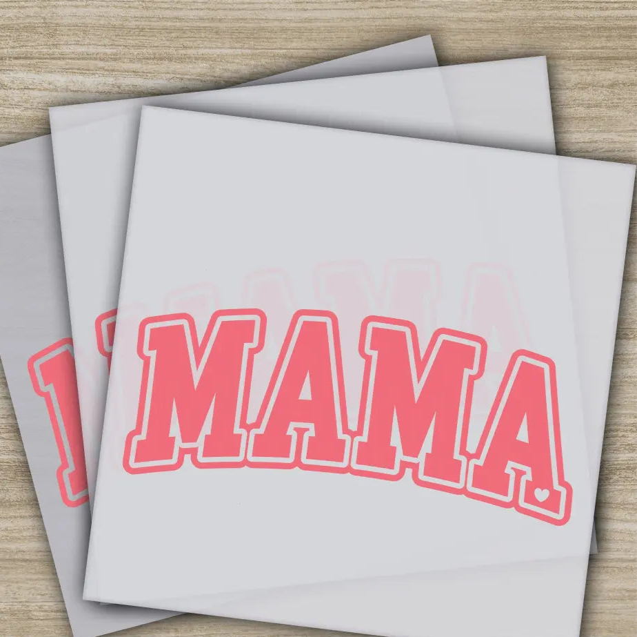 Retro Mama Mom Heart Mother’s Day Transfers Ready to Press Personalized DTF Transfers Mother’s Day Gifts Heat Press DTF