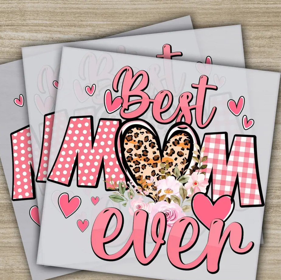 Retro Mama Mom Heart Mother’s Day Transfers Ready to Press Personalized DTF Transfers Mother’s Day Gifts Heat Press DTF