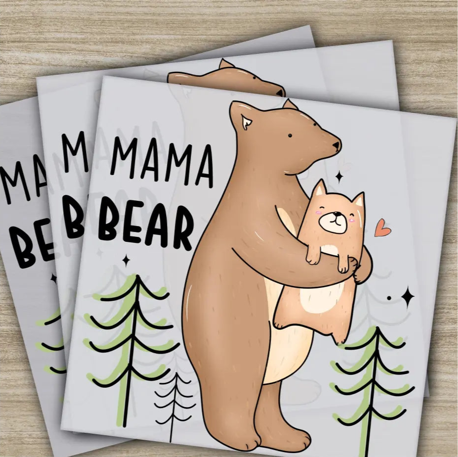 Retro Mama Mom Heart Mother’s Day Transfers Ready to Press Personalized DTF Transfers Mother’s Day Gifts Heat Press DTF
