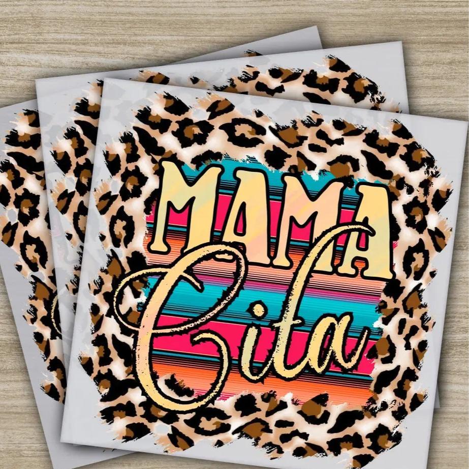 Retro Mama Mom Heart Mother’s Day Transfers Ready to Press Personalized DTF Transfers Mother’s Day Gifts Heat Press DTF