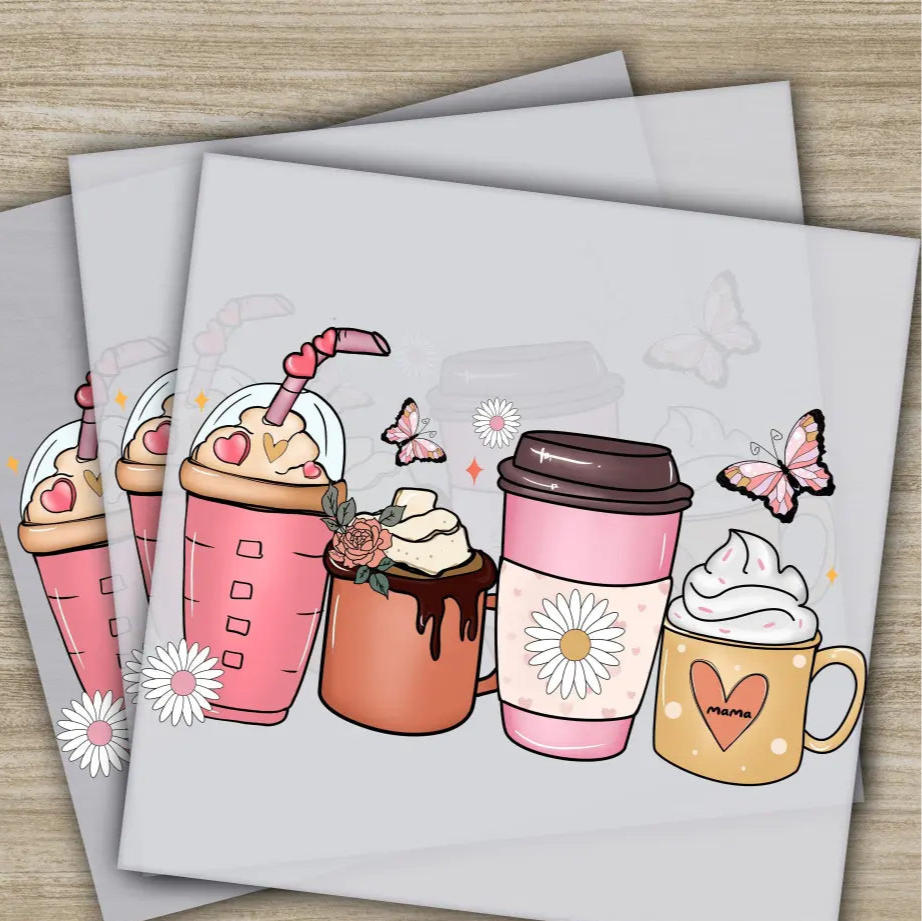 Retro Mama Mom Heart Mother’s Day Transfers Ready to Press Personalized DTF Transfers Mother’s Day Gifts Heat Press DTF