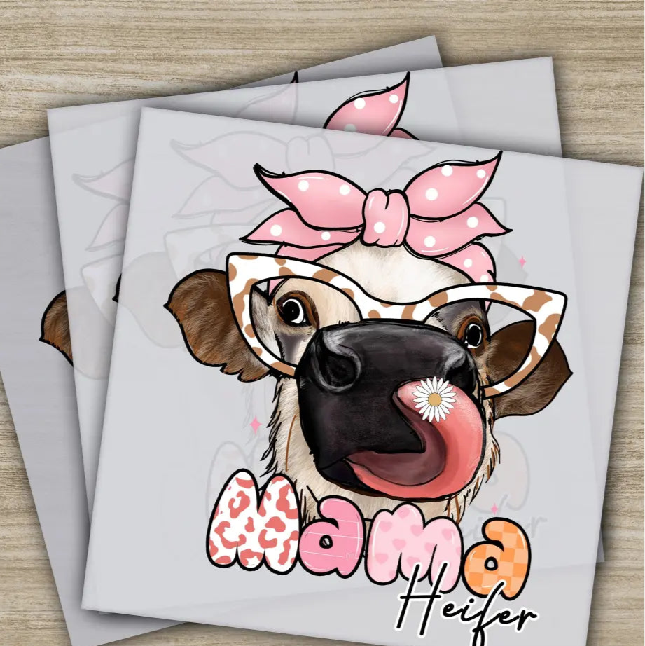 Retro Mama Mom Heart Mother’s Day Transfers Ready to Press Personalized DTF Transfers Mother’s Day Gifts Heat Press DTF