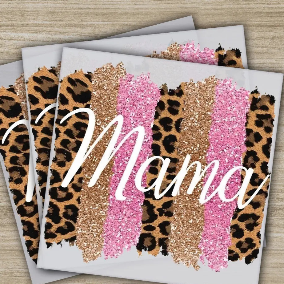 Retro Mama Mom Heart Mother’s Day Transfers Ready to Press Personalized DTF Transfers Mother’s Day Gifts Heat Press DTF