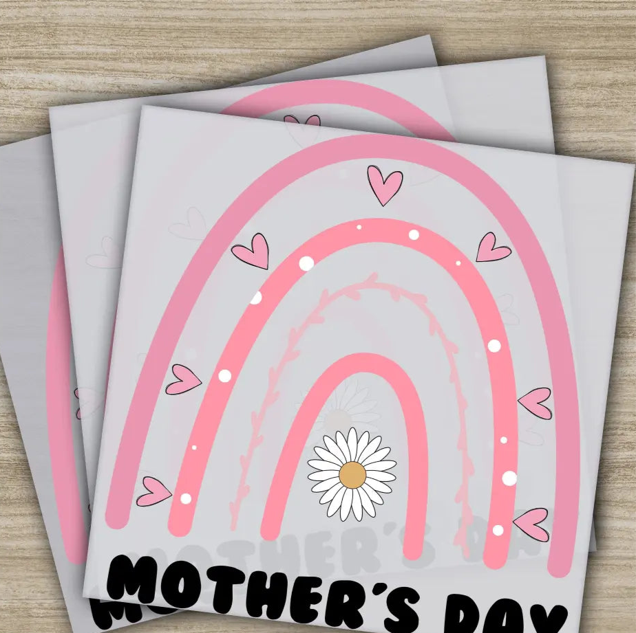 Retro Mama Mom Heart Mother’s Day Transfers Ready to Press Personalized DTF Transfers Mother’s Day Gifts Heat Press DTF