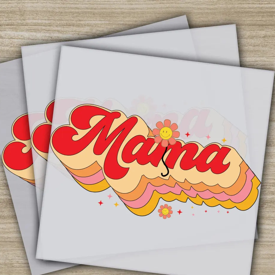 Retro Mama Mother’s Day Transfers Ready to Press Personalized DTF Transfers Mother’s Day Gifts Heat Press DTF Transfers