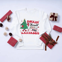 Load image into Gallery viewer, Rockin’ Around The Classroom Christmas DTF Transfers Ready to Press Personalized Direct to Film Sublimation Screen

