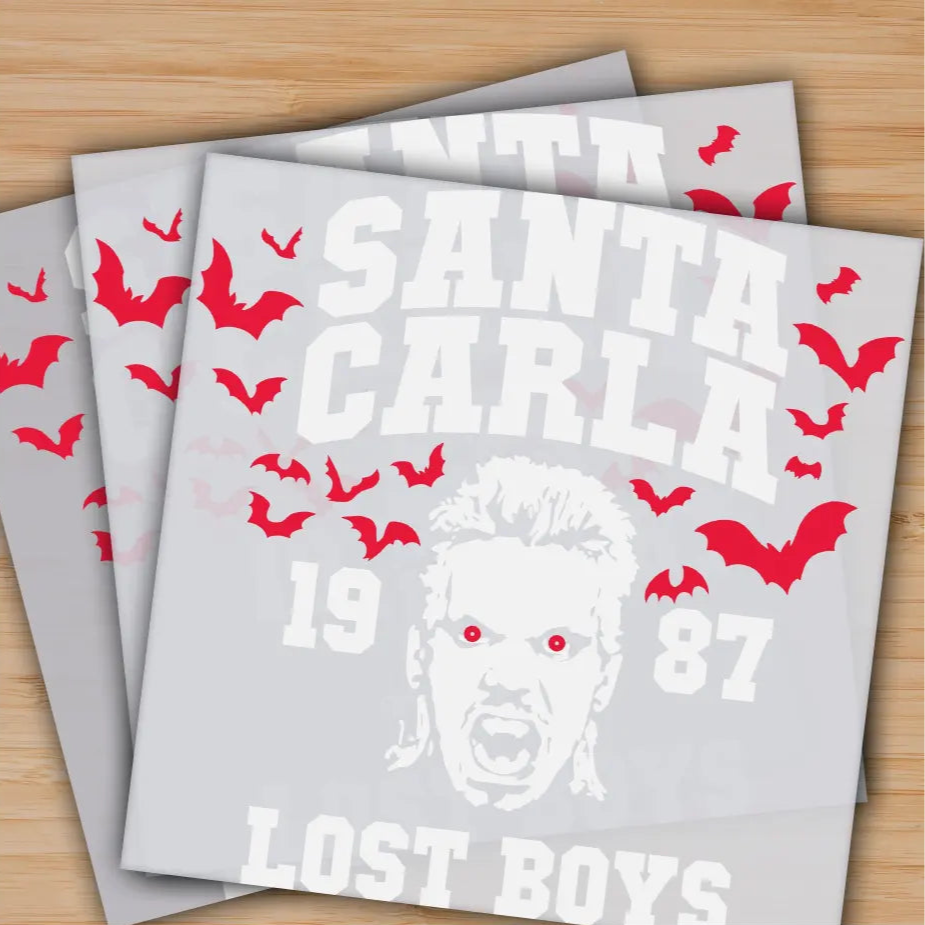Santa Carla 1987 Spooky Halloween Ready to Press Personalized Gifts Sublimation DTF Prints Trendy DTF Prints Ready