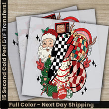 Load image into Gallery viewer, Santa Claus Christmas DTF Transfers Ready to Press Personalized Gifts Direct to Film Sublimation Screen Prints Fast
