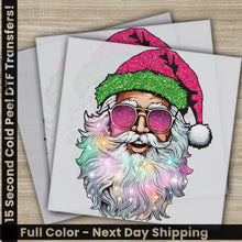 Load image into Gallery viewer, Santa Claus Merry Christmas DTF Transfers Ready to Press Personalized Gifts Direct to Film Sublimation Screen Prints
