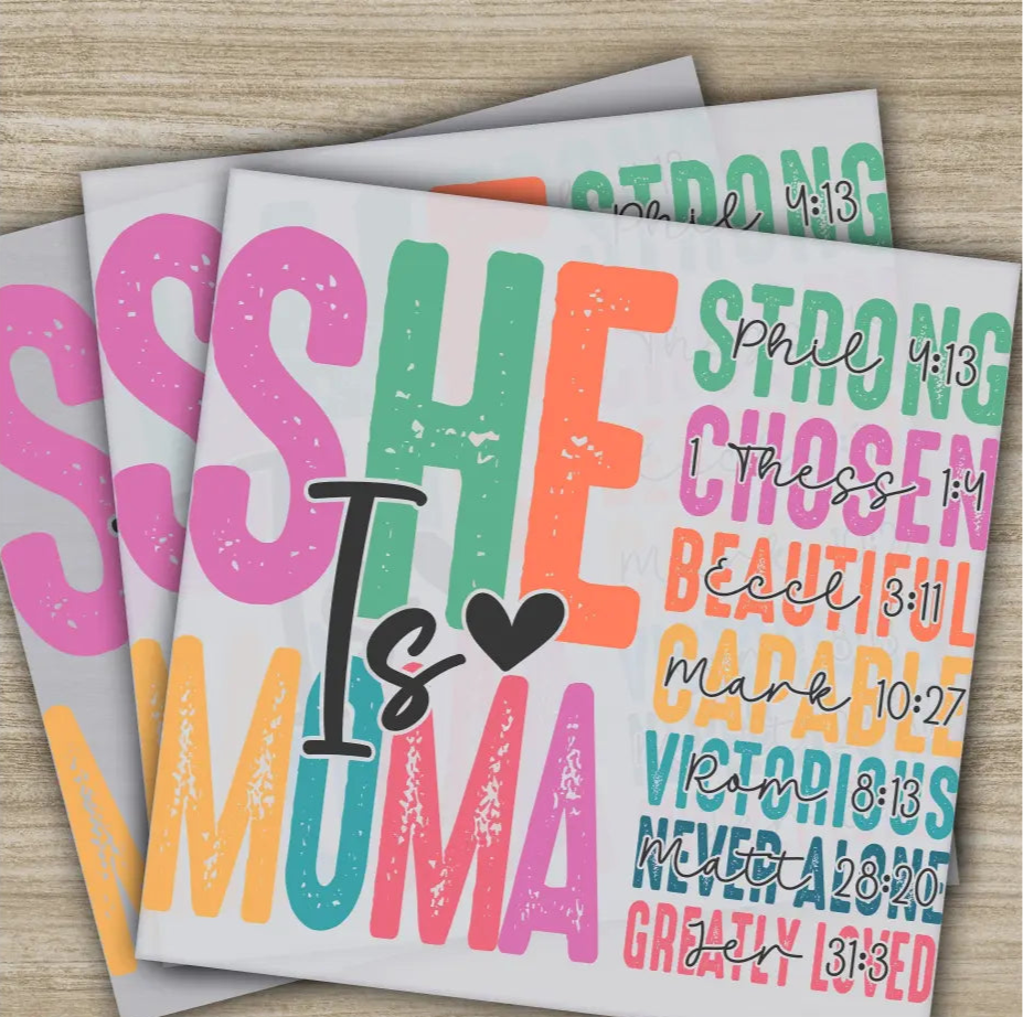 She is Moma Mom Gigi,Mama,Mother’s Day Transfers Ready to Press Personalized DTF Transfers Mother’s Day Gifts Heat