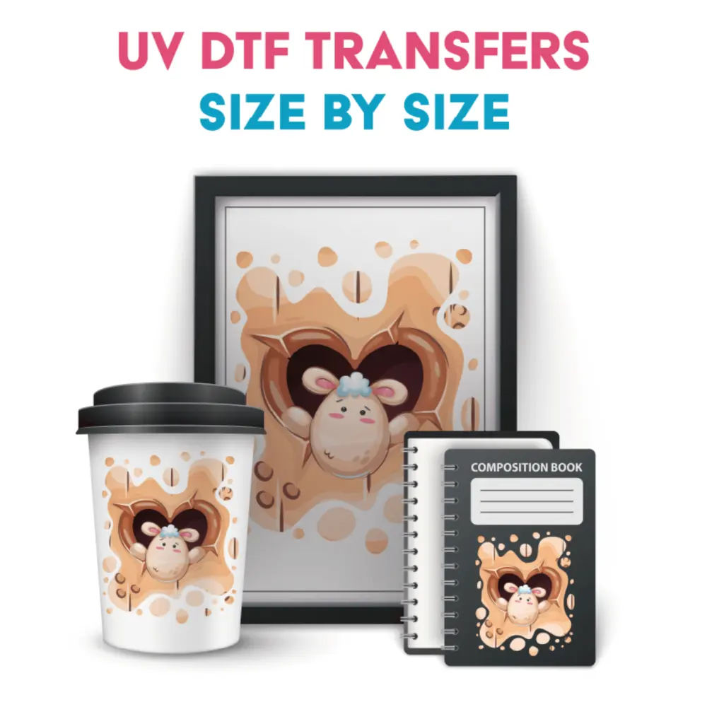Size By Size UV DTF Transfers