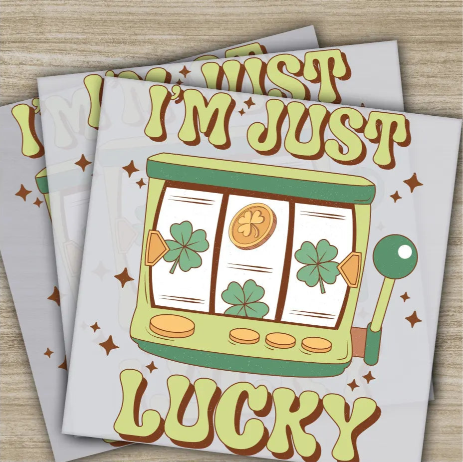 Slot Machine Clevers St. Patrick’s Day Transfers Ready to Press Personalized DTF Transfer St. Patrick’s Gifts Heat