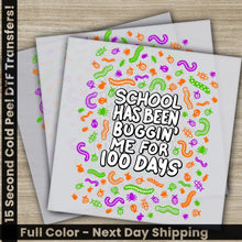 Load image into Gallery viewer, Small Insects 100 Days Of School Transfers Ready to Press Personalized DTF Transfers 100 Days Of School Gifts Heat
