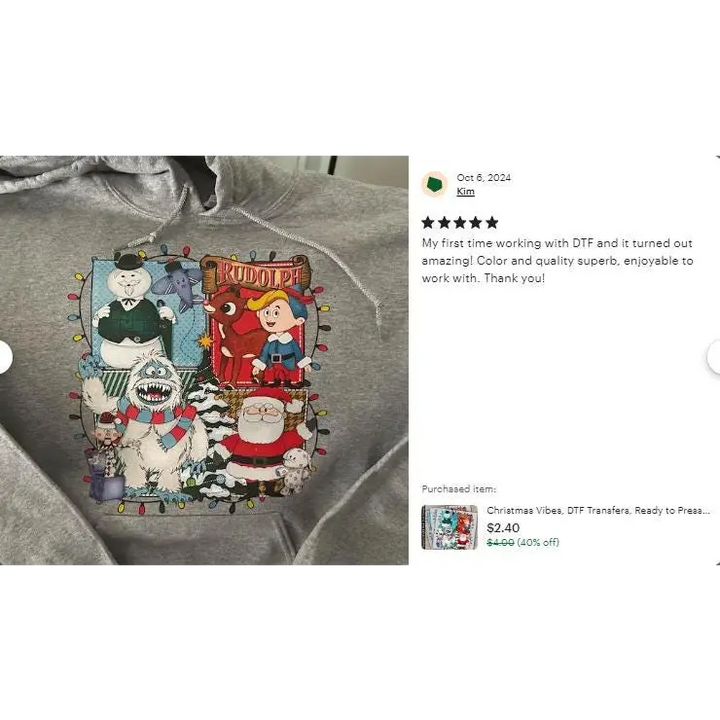 Sorry Santa I Have Been Feral Christmas DTF Transfers Ready to Press Personalized Gifts Direct to Film Sublimation