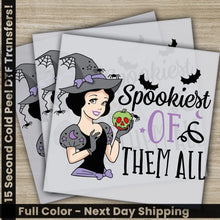 Load image into Gallery viewer, Spookiest Of Them All Halloween Transfers Ready to Press Personalized DTF Transfers For Family Gifts Heat Press DTF
