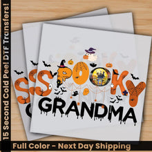 Load image into Gallery viewer, Spooky Grandma Halloween Ready to Press Personalized Gifts Sublimation DTF Prints Trendy DTF Prints Ready for Press
