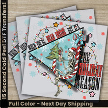 Load image into Gallery viewer, The Holiday Season Christmas DTF Transfers Ready to Press Personalized Gifts Direct to Film Sublimation Screen Prints
