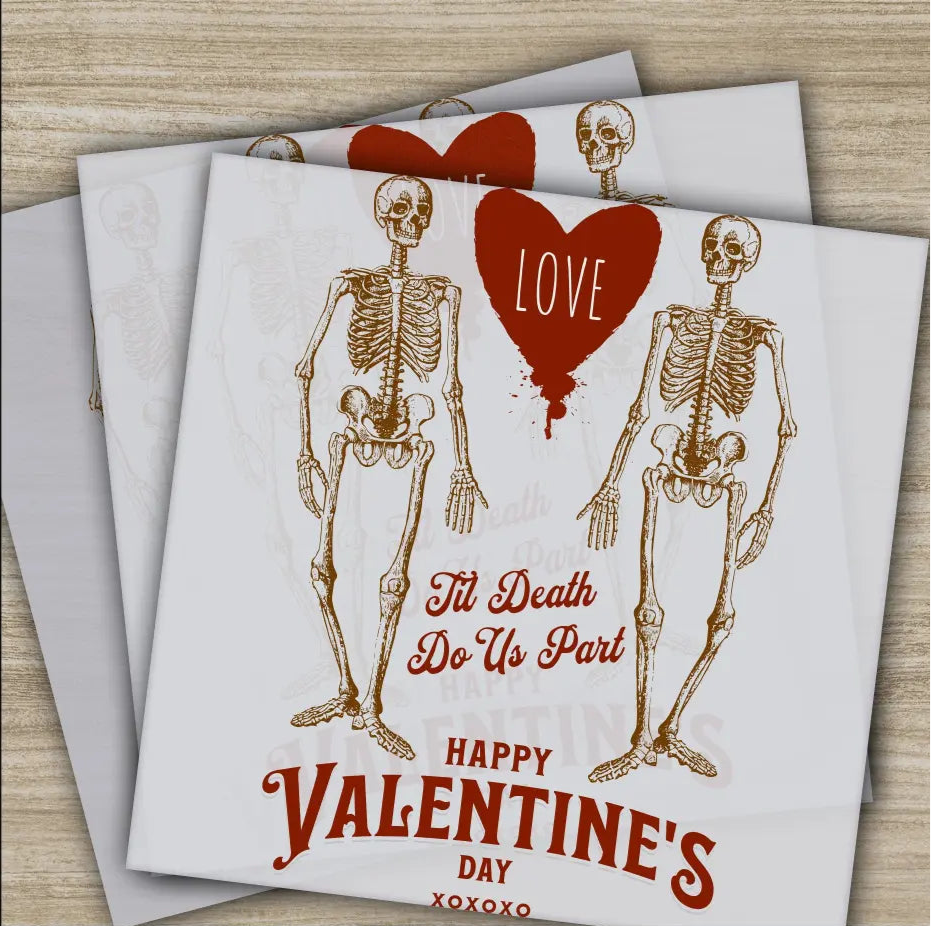 Til Death Do Us Part Ready to Press Personalized DTF Transfers Valentines Gifts High Quality Heat Press DTF Transfers