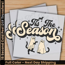 Load image into Gallery viewer, Tis The Season Spooky Cat Ready to Press Personalized Gifts Sublimation DTF Prints Trendy DTF Prints Ready for Press
