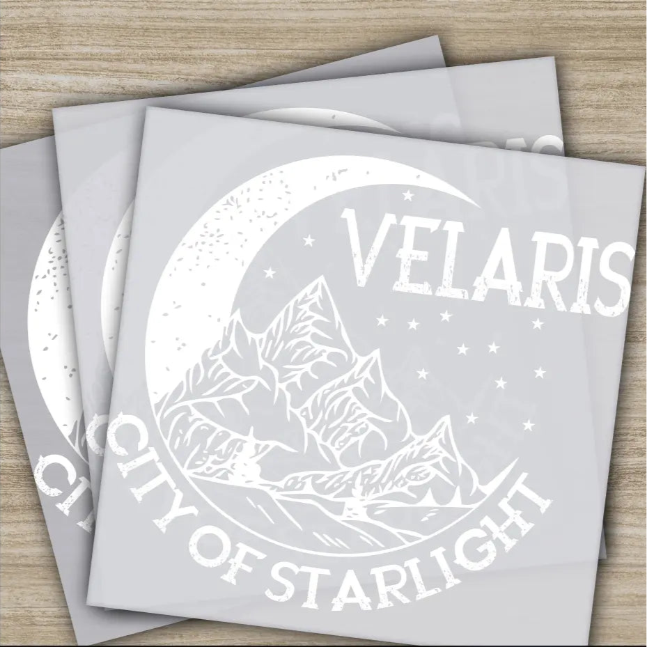 Velaris DTF Transfers City Of Starlight ACOTAR Merch Ready to Press Heat Press DTF Transfers Direct to Film Sublimation