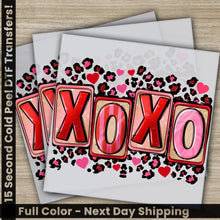 Load image into Gallery viewer, XOXO Love And Hugs Ready to Press Personalized DTF Transfers Valentines Gifts High Quality Heat Press DTF Transfers
