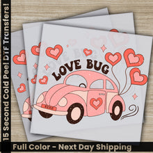 Load image into Gallery viewer, On Valentines Day, a beetle with XOXO on the license plate