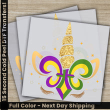 Load image into Gallery viewer, a set of three greeting cards with a mardi gras design
