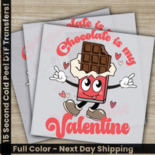 Load image into Gallery viewer, a valentine&#39;s day card with a chocolate bar