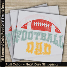 Load image into Gallery viewer, a football dad&#39;s day card with a football on it
