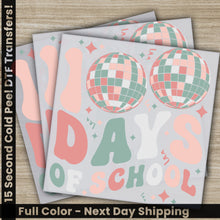 Load image into Gallery viewer, a pair of stickers with the words days of school on them