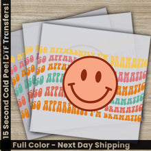 Load image into Gallery viewer, a set of three greeting cards with a smiley face on them
