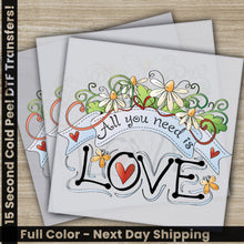 Load image into Gallery viewer, two greeting cards with the words love on them
