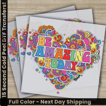 Load image into Gallery viewer, two greeting cards with the words be amazing today
