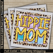 Load image into Gallery viewer, two greeting cards with the words h hippie mom on them
